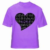 Camiseta Amor - Lilás G