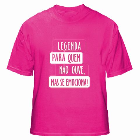 Camiseta Legenda Nacional - Rosa G