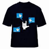 Camiseta Eu Amo Você - Preta P