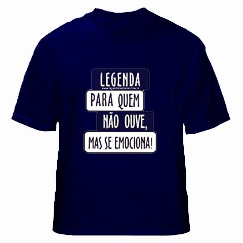 Camiseta Legenda Nacional - Azul Marinho G