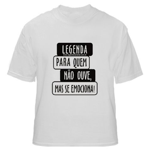Camiseta Legenda Nacional - Branca P