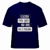 Camiseta Legenda Nacional - Azul Marinho G