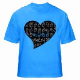 Camiseta Amor - Azul Celeste P