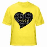 Camiseta Amor - Amarelo Canário M